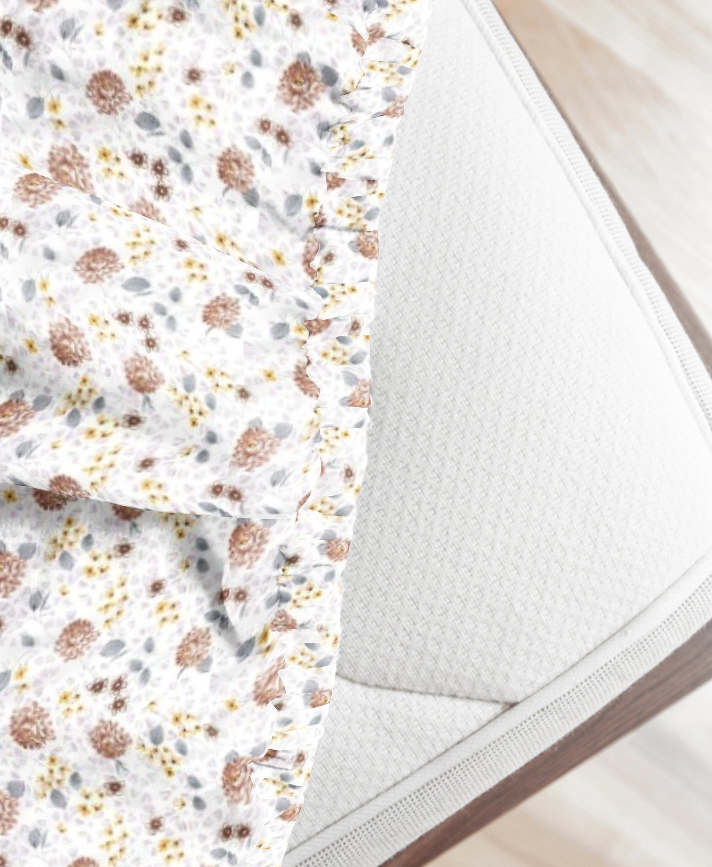 London Collection Cotton Fitted Bedsheet- Mustard