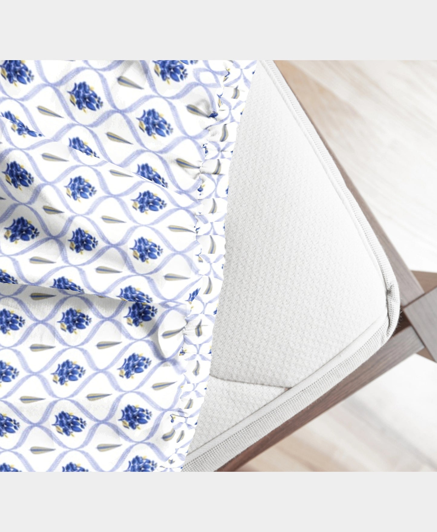 London Collection Cotton Fitted Bedsheet- Dark Blue