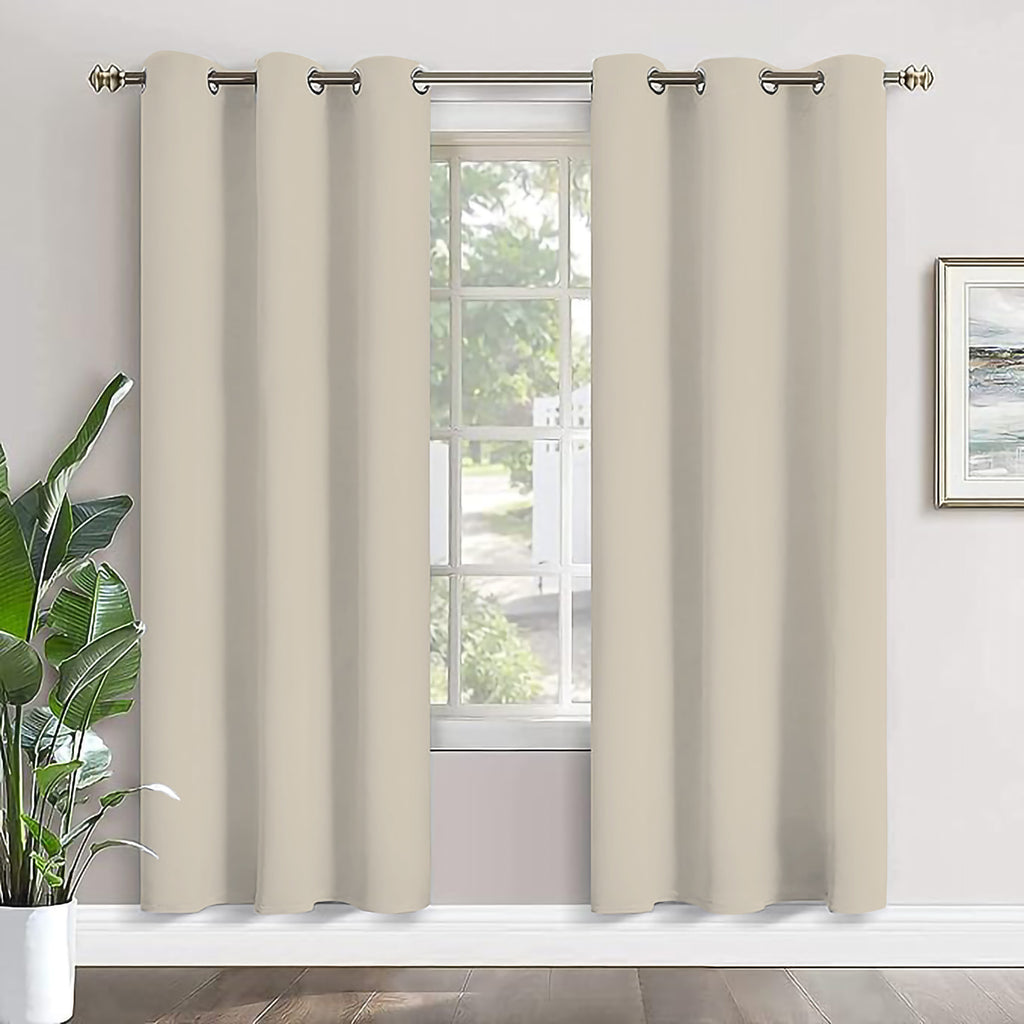 Paris Collection Blackout Curtain Window/Door/Long Door - Cream (Pack of 1)