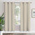 Paris Collection Blackout Curtain Window/Door/Long Door - Cream (Pack of 1)