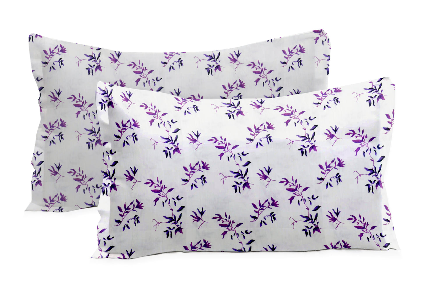 New York Collection Cotton Flat Bedsheet- Purple