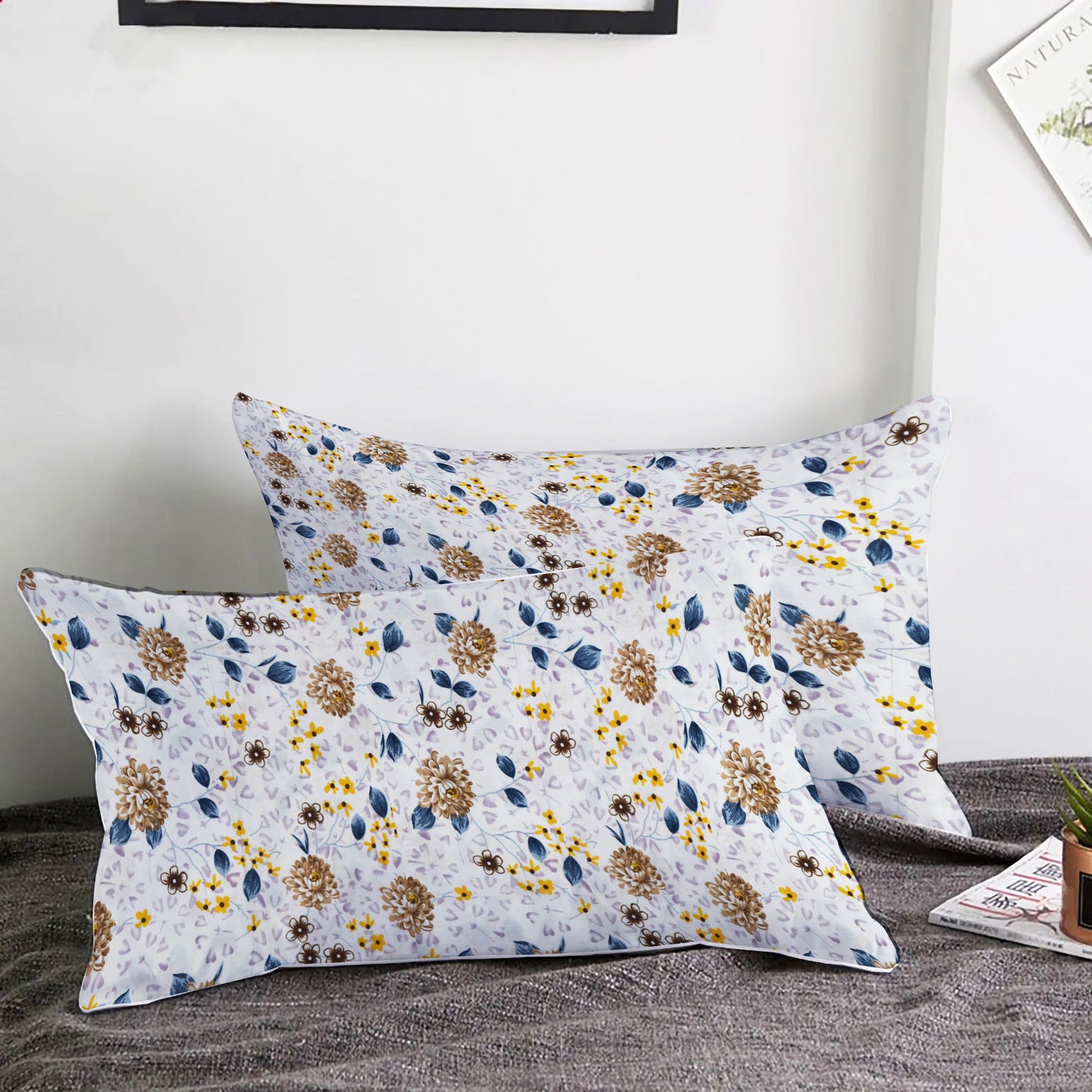 London Collection Cotton Fitted Bedsheet- Mustard