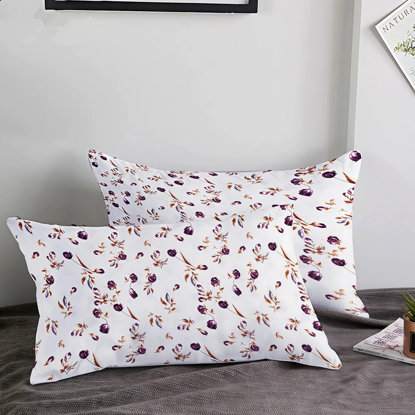 London Collection Cotton Fitted Bedsheet- Rosewood