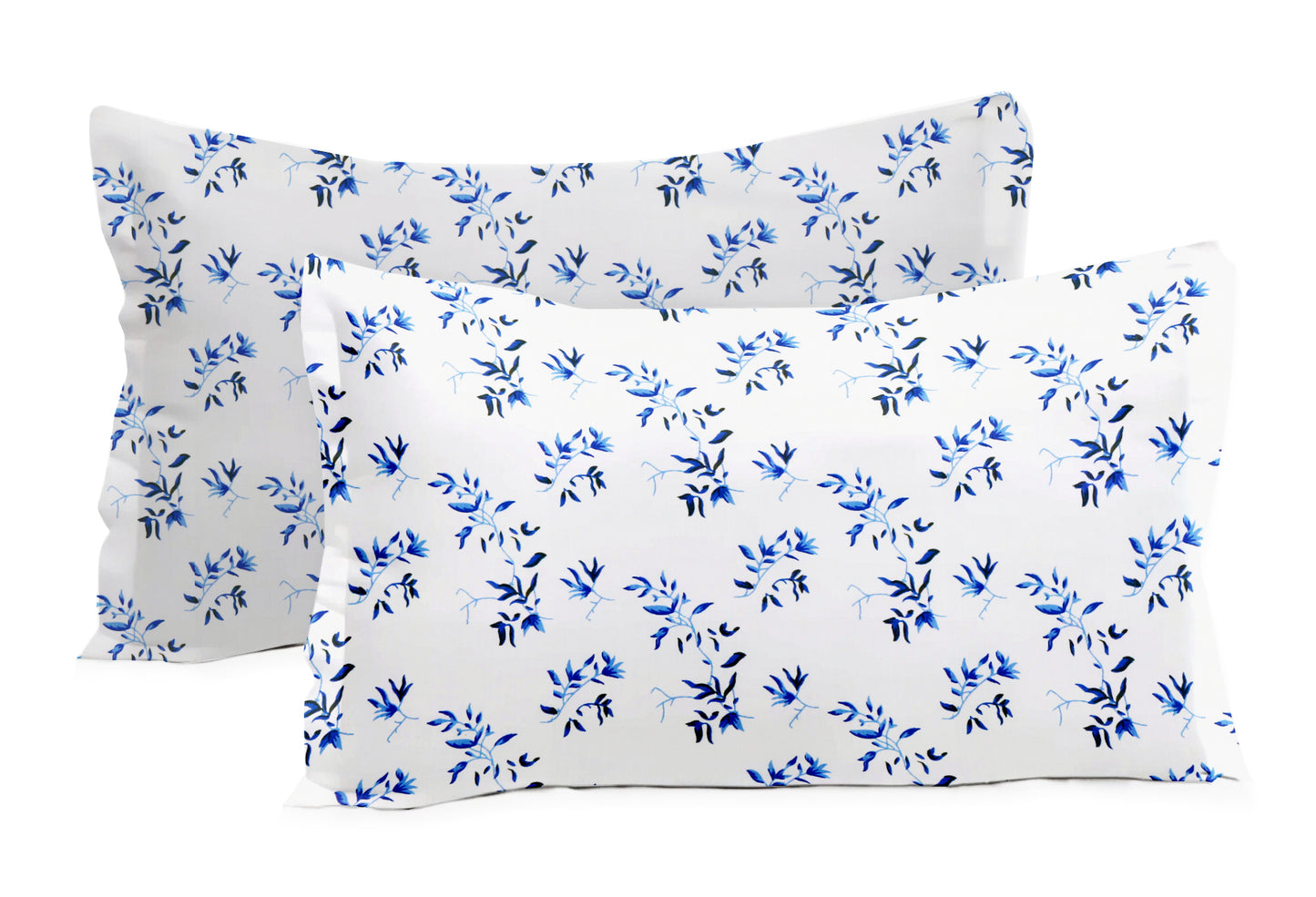 New York Collection Cotton Flat Bedsheet- Blue