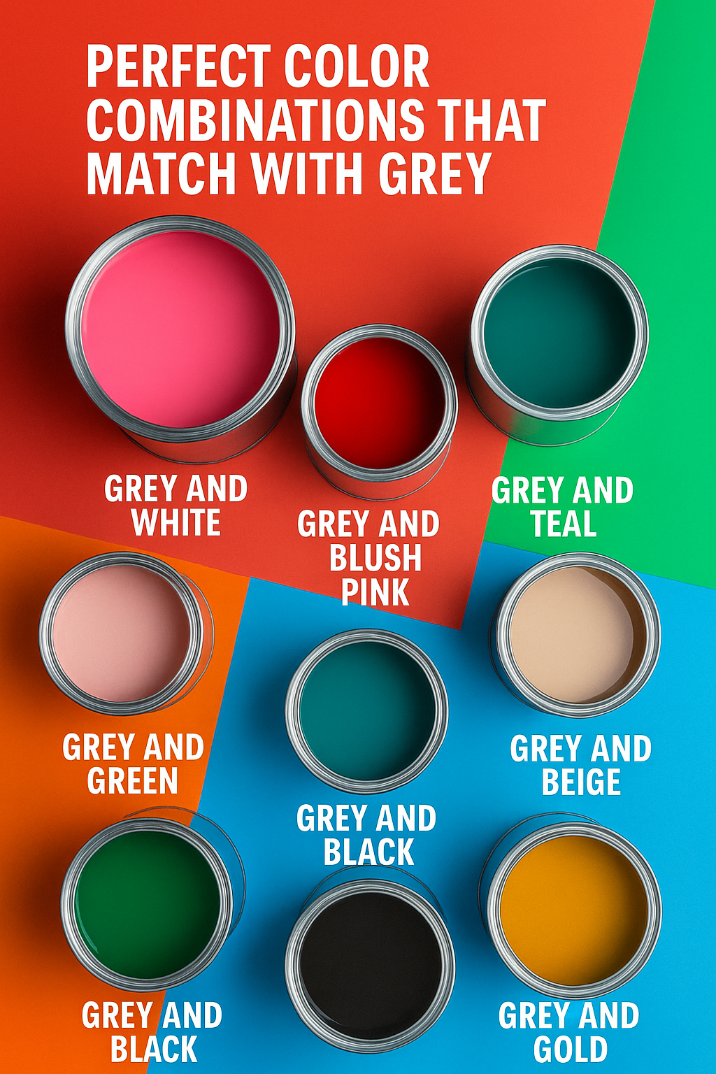 Perfect Color Combinations That Match with Grey