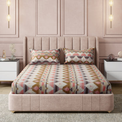 London Collection Cotton Flat Bedsheet- Grey