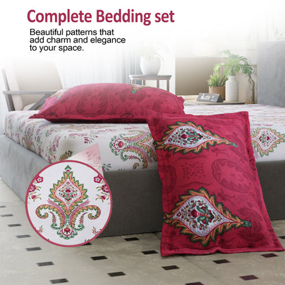 Sydney Collection Cotton Flat Bedsheets - Beige