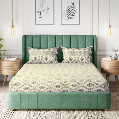 Sydney Collection Cotton Flat Bedsheets - Yellow