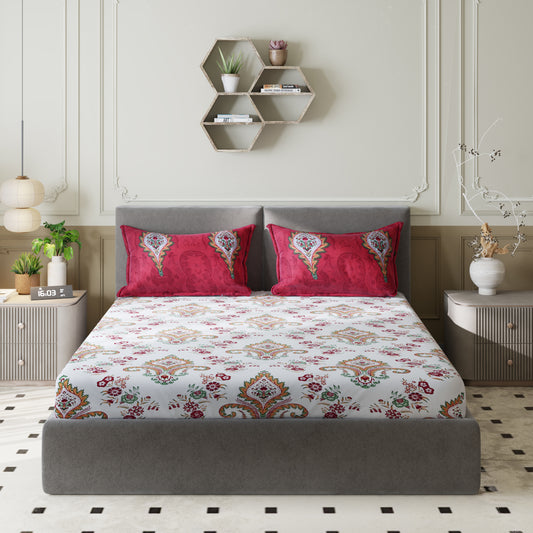 Sydney Collection Cotton Flat Bedsheets - Beige