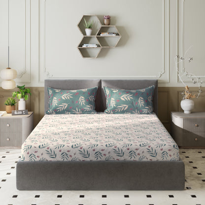 Sydney Collection Cotton Flat Bedsheets - Grey