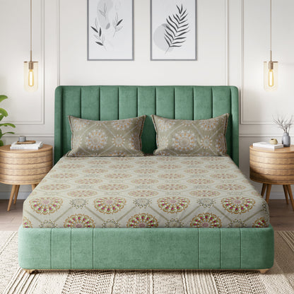 Sydney Collection Cotton Flat Bedsheets - Mustard