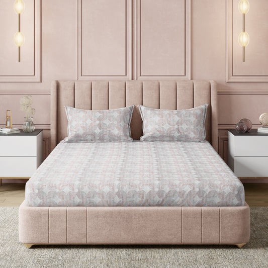 Sydney Collection Cotton Flat Bedsheets - Brown