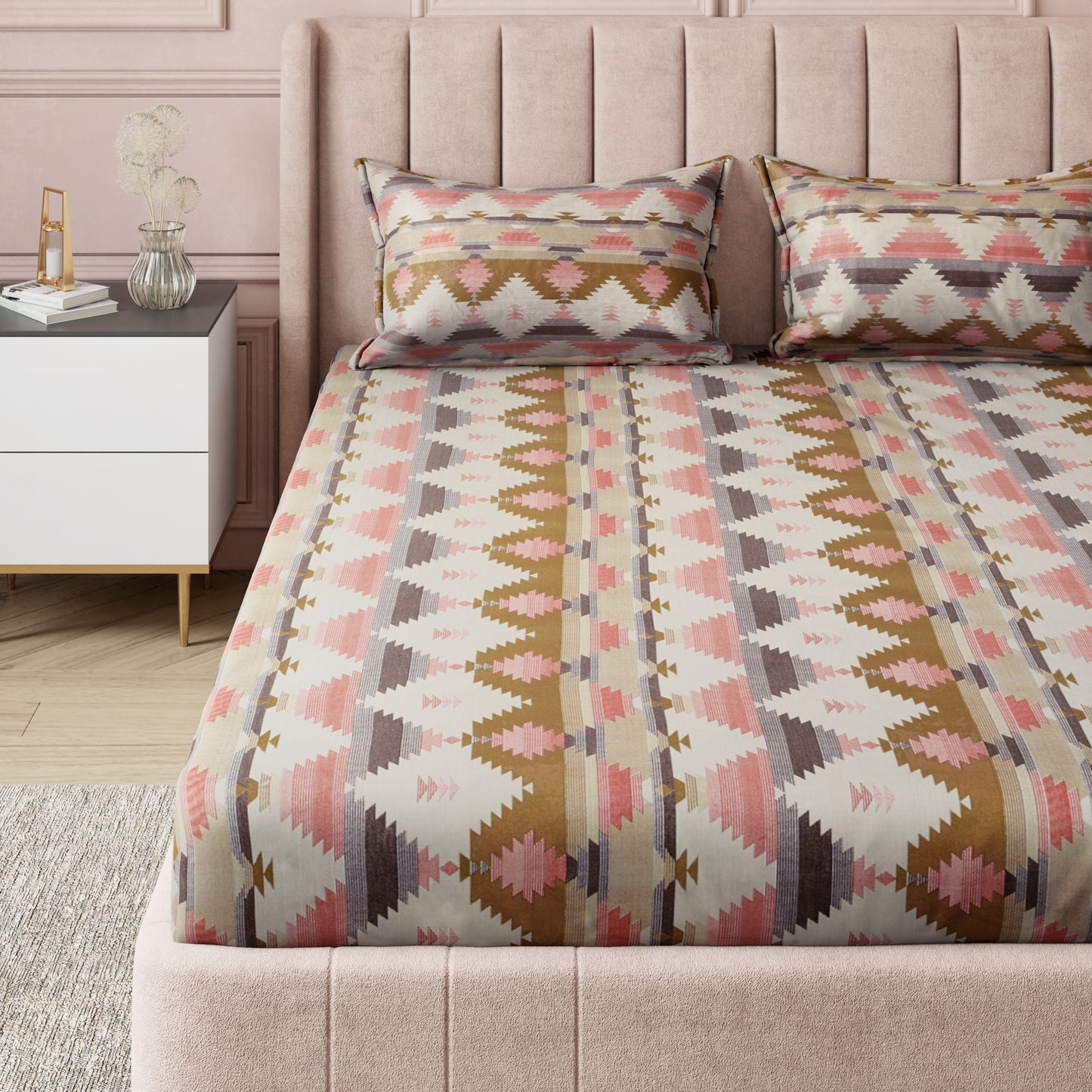London Collection Cotton Flat Bedsheet- Grey