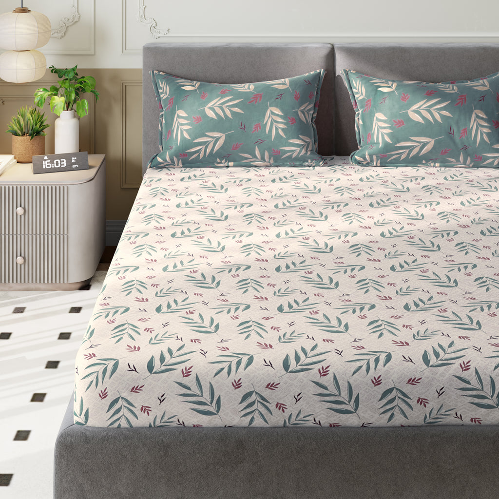 Sydney Collection Cotton Flat Bedsheets - Grey