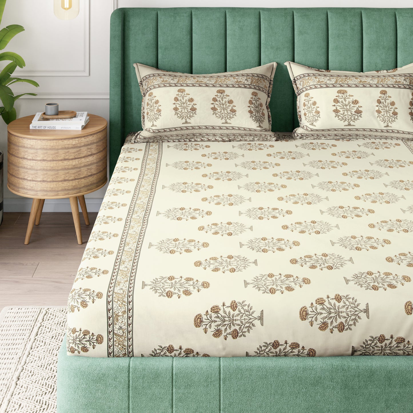 Sydney Collection Cotton Flat Bedsheets - Grey