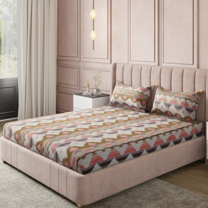 London Collection Cotton Flat Bedsheet- Grey