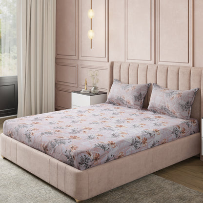 New York Collection Cotton Flat Bedsheet- Beige