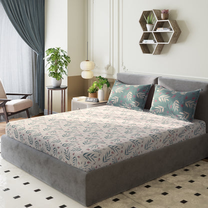 Sydney Collection Cotton Flat Bedsheets - Grey