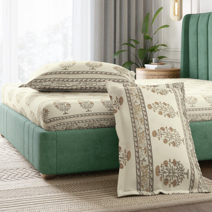 Sydney Collection Cotton Flat Bedsheets - Grey