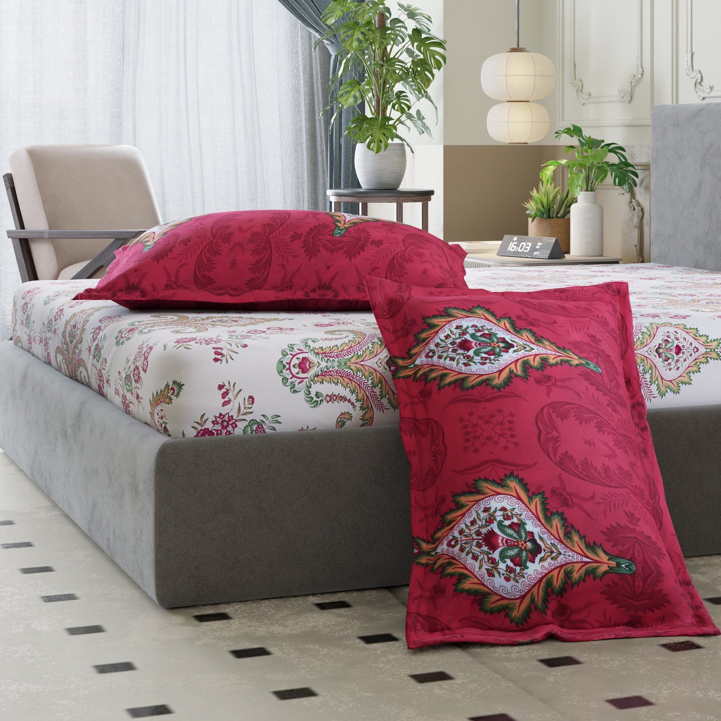 Sydney Collection Cotton Flat Bedsheets - Beige