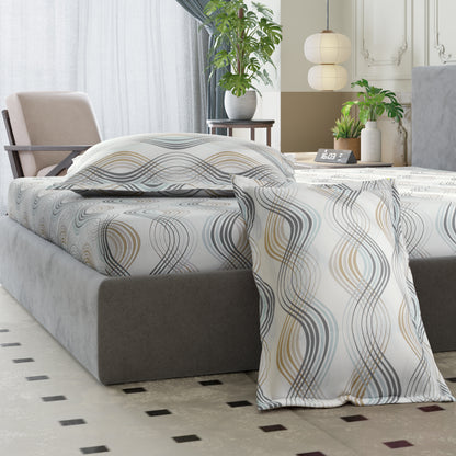 Sydney Collection Cotton Flat Bedsheets - Beige