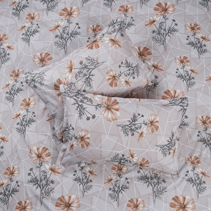 New York Collection Cotton Flat Bedsheet- Beige