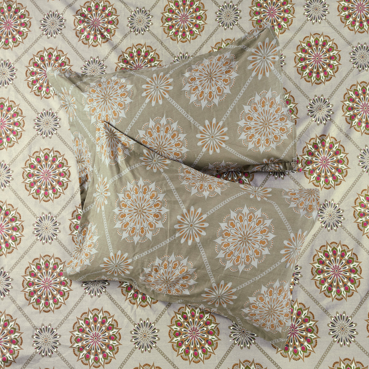 Sydney Collection Cotton Flat Bedsheets - Mustard
