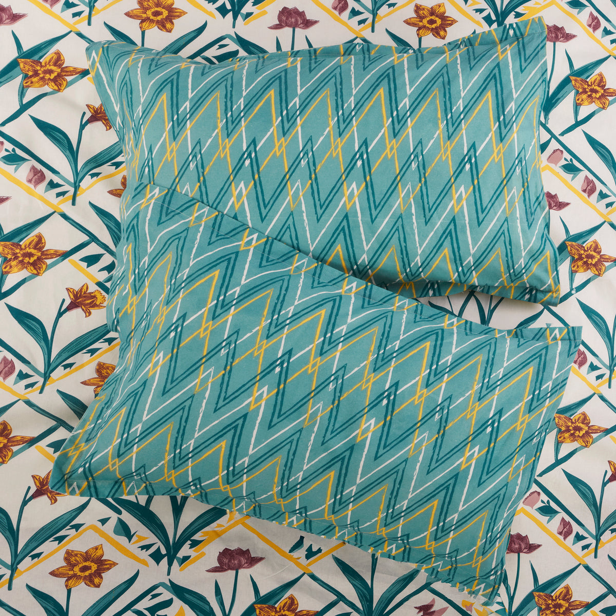 Sydney Collection Cotton Flat Bedsheets - Green
