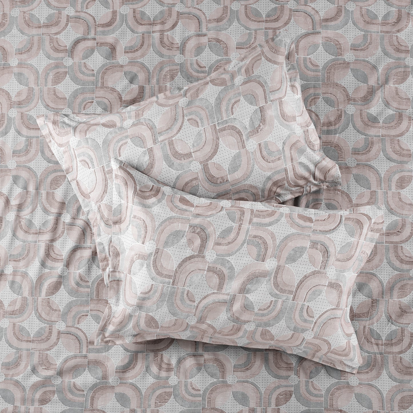 Sydney Collection Cotton Flat Bedsheets - Brown