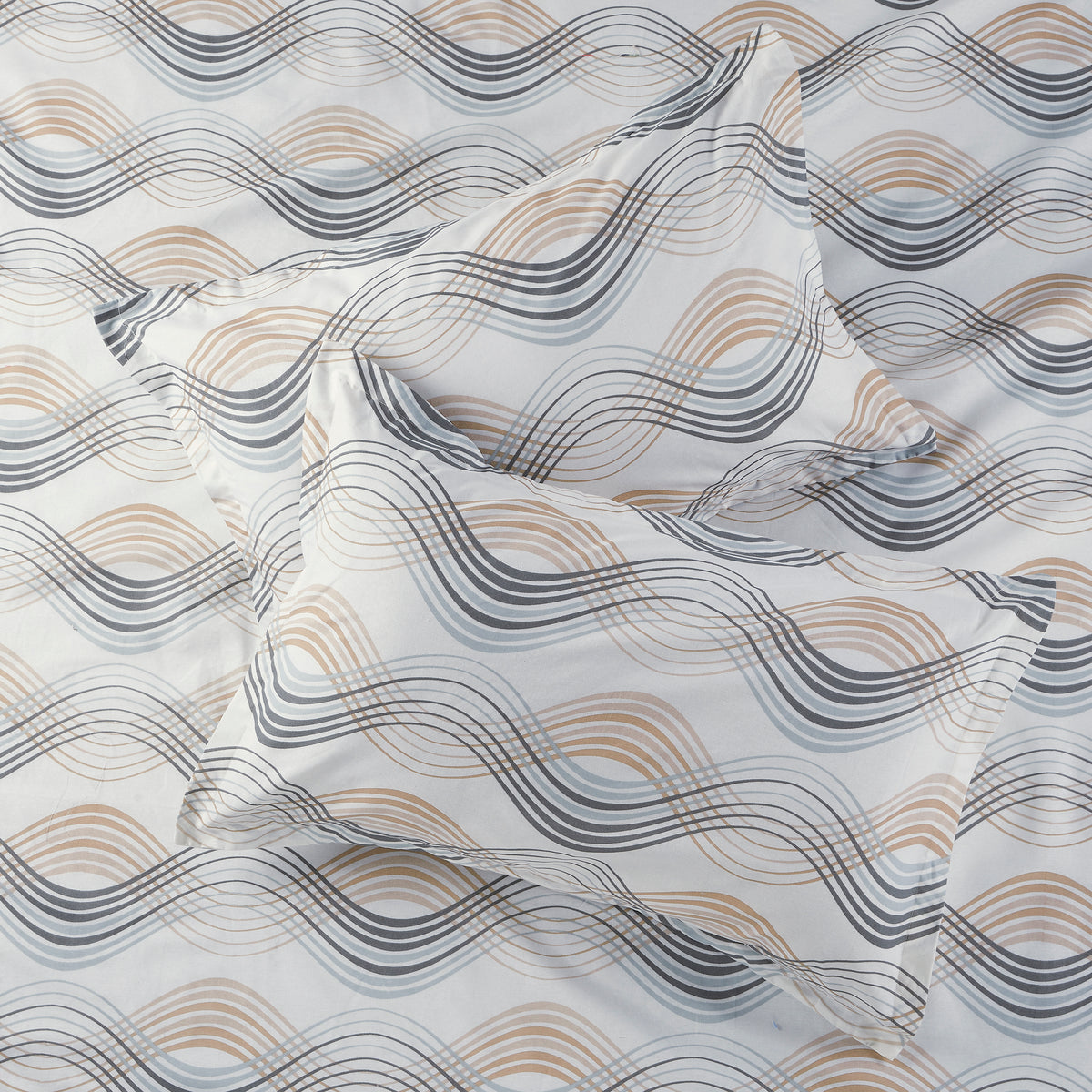 Sydney Collection Cotton Flat Bedsheets - Beige