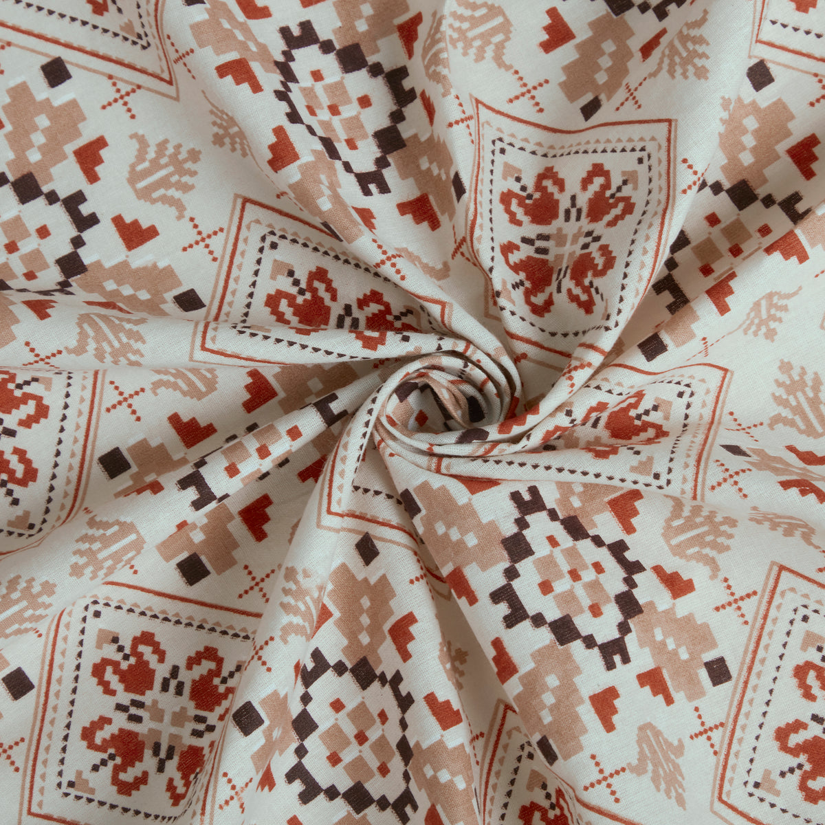 Sydney Collection Cotton Flat Bedsheets - Brown