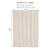 Monaco Collection Waterproof Bathroom Curtain – Off White color Shower Curtain.