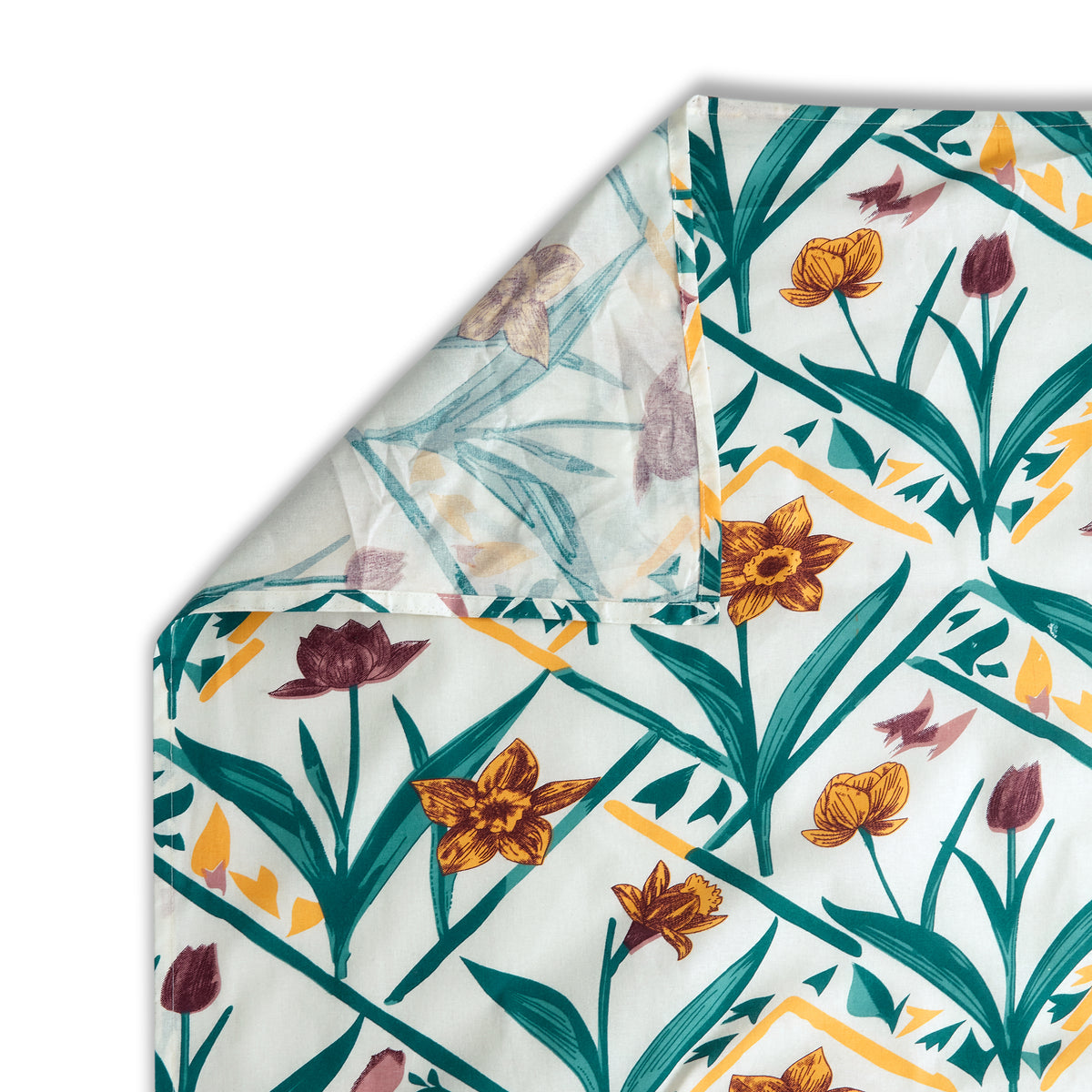 Sydney Collection Cotton Flat Bedsheets - Green