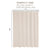 Monaco Collection Waterproof Bathroom Curtain – Off White color Shower Curtain.