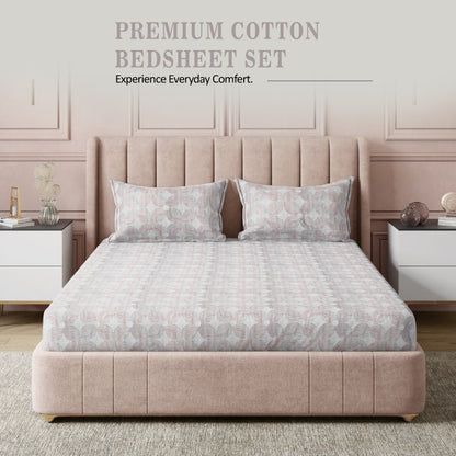 Sydney Collection Cotton Flat Bedsheets - Brown