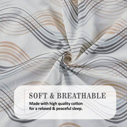 Sydney Collection Cotton Flat Bedsheets - Beige