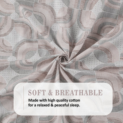 Sydney Collection Cotton Flat Bedsheets - Brown