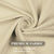 Monaco Collection Waterproof Bathroom Curtain – Cream color Shower Curtain.