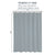 Monaco Collection Waterproof Bathroom Curtain – Grey color Shower Curtain.