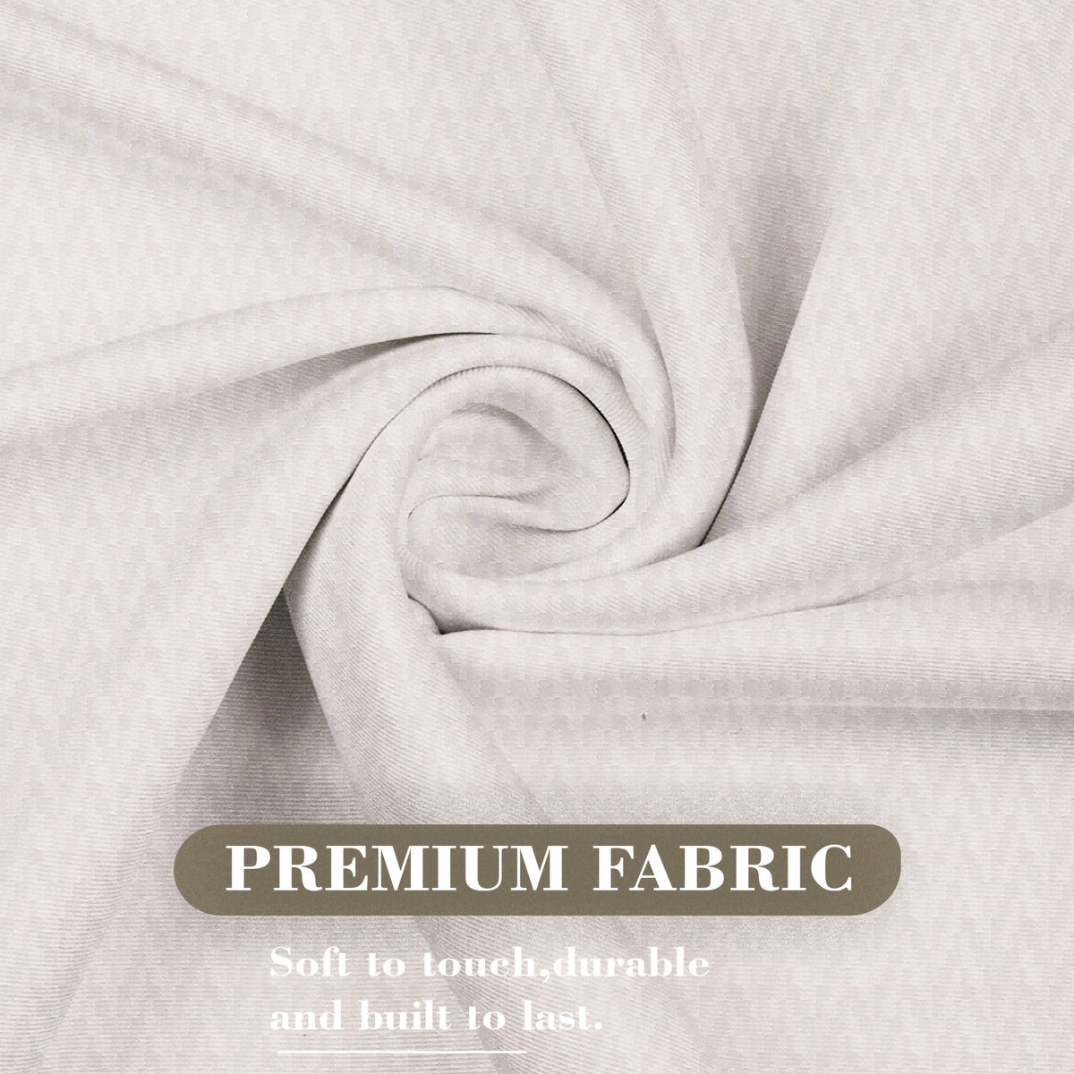 Monaco Collection Waterproof Bathroom Curtain – Off White color Shower Curtain.
