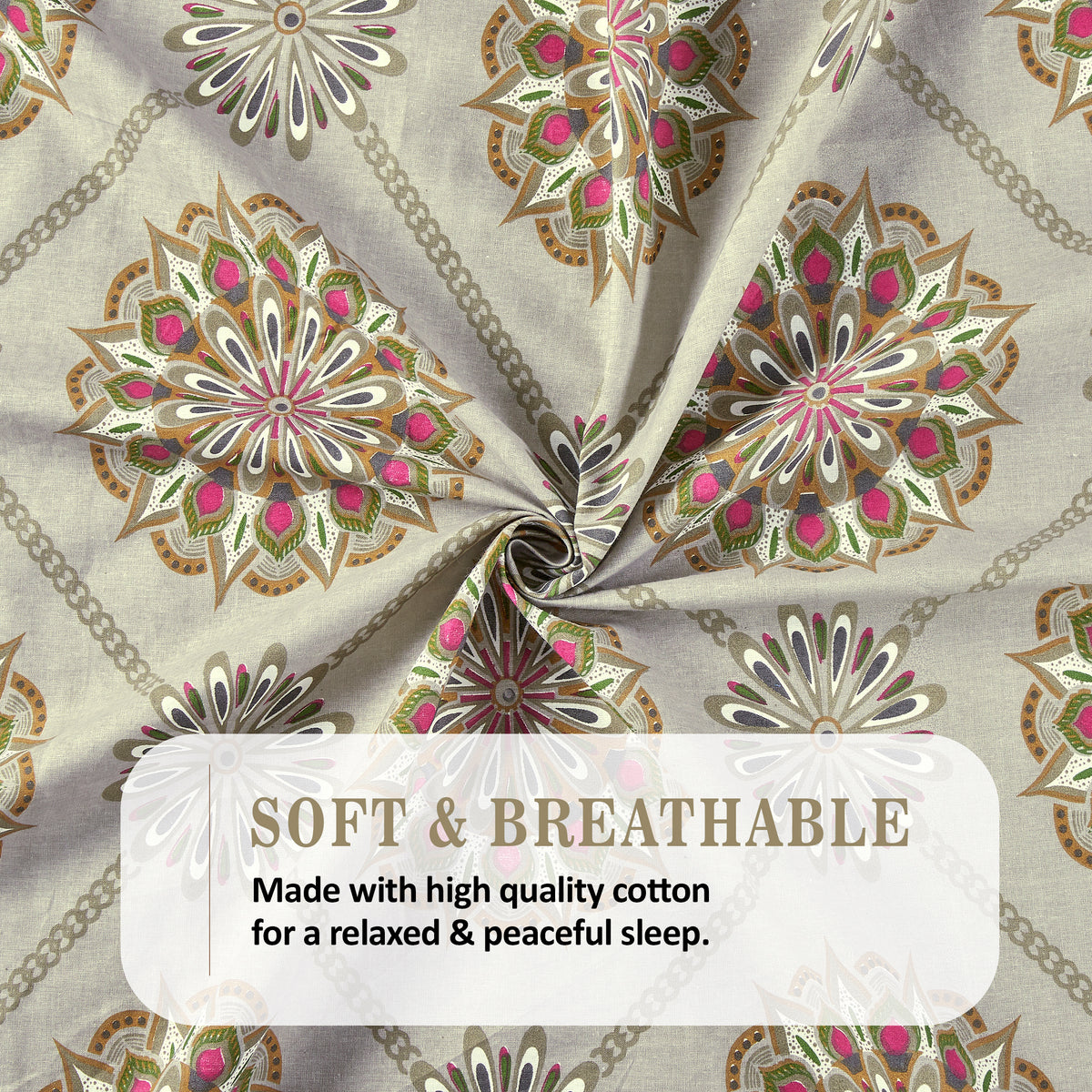 Sydney Collection Cotton Flat Bedsheets - Mustard