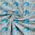 Venice Collection Room Darkening Premium Curtain - Floral Aqua (Pack of 1)