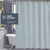 Monaco Collection Waterproof Bathroom Curtain – Grey color Shower Curtain.