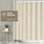 Monaco Collection Waterproof Bathroom Curtain – Off White color Shower Curtain.