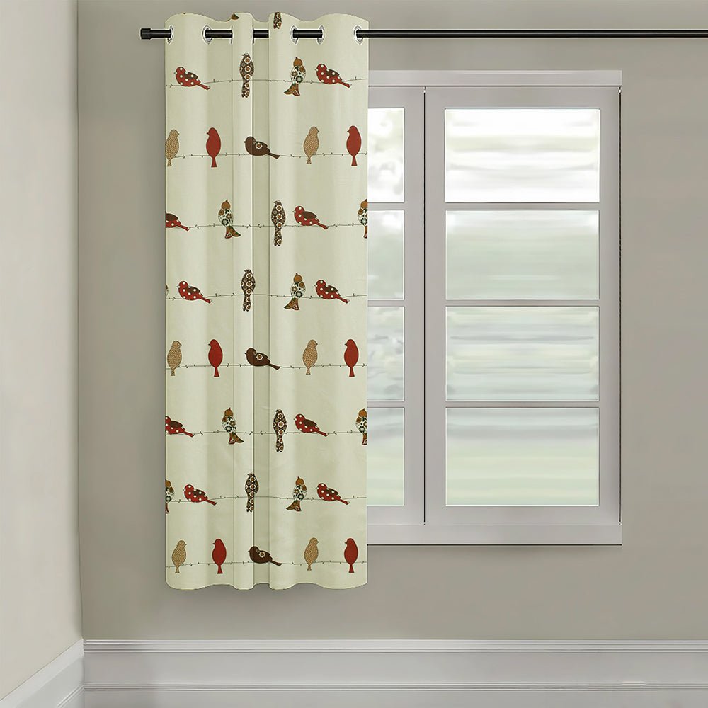 Cotton Collection 5Ft Window Curtain (Pack of 1, 150cm X 115 cm)