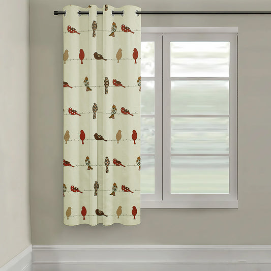 Cotton Collection 5Ft Window Curtain (Pack of 1, 150cm X 115 cm)