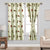 Milan Collection Cotton Curtain with Animal Print for Window/Door/Long Door – Red (Pack of 1)
