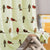 Milan Collection Cotton Curtain with Animal Print for Window/Door/Long Door – Red (Pack of 1)