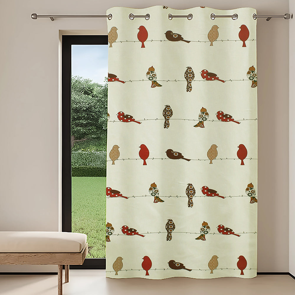 Cotton Collection 5Ft Window Curtain (Pack of 1, 150cm X 115 cm)