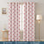 Milan Collection Cotton Curtain with Leaf Print for Window/Door/Long Door – Maroon (Pack of 1)